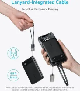 پاوربانک انکر مدل A1257 ظرفیت ۱۰۰۰۰ میلی آمپر 