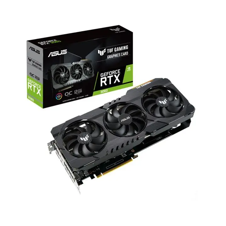 کارت گرافیک ایسوس مدل TUF RTX 3060 OC 12GB Gaming استوک کارت گرافیک ایسوس مدل TUF RTX 3060 OC 12GB Gaming استوک