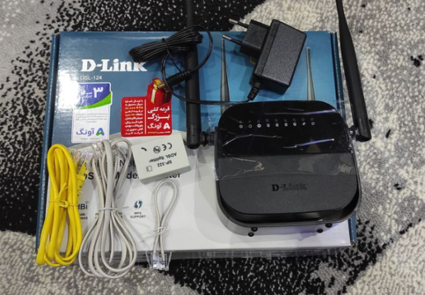 مودم روتر ADSL2 Plus بی سیم N300 دی-لینک مدل DSL-124 New