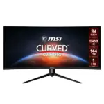 مانیتور خمیده گیمینگ 34 اینچ ام اس آی مدل Optix MAG342CQPV