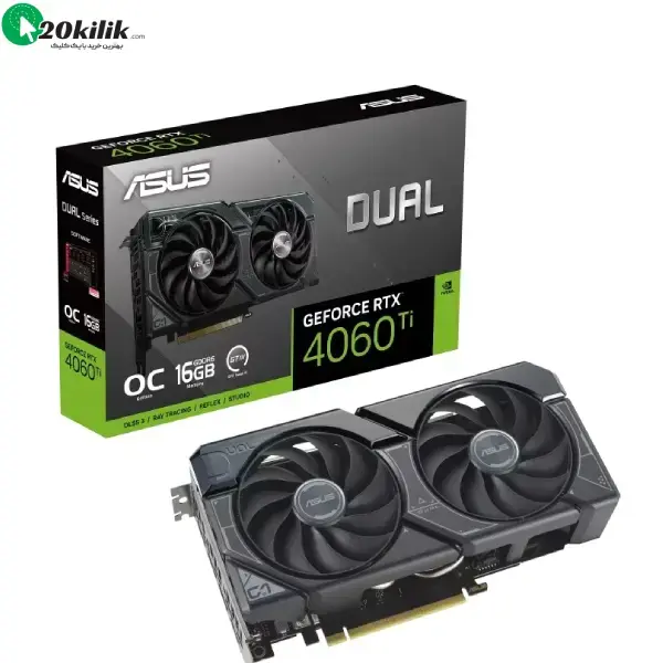 کارت گرافیک ایسوس مدل Dual RTX 4060 Ti OC حافظه 16 گیگابایت کارت گرافیک ایسوس مدل Dual RTX 4060 Ti OC حافظه 16 گیگابایت - تصویر 3