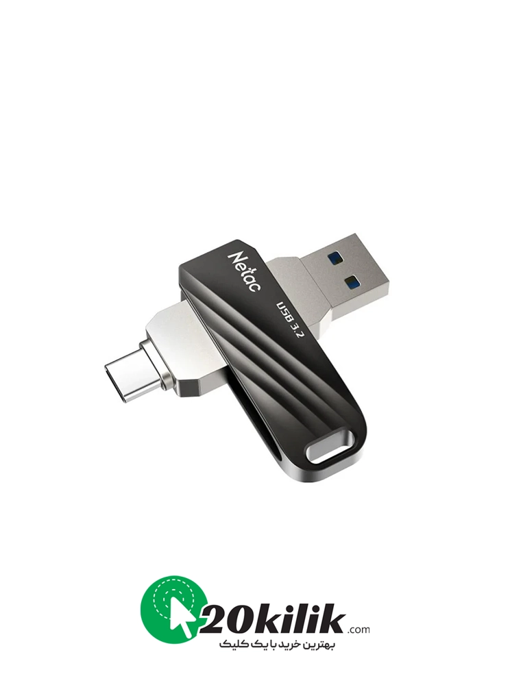فلش مموری USB 3.2 / USB-C نتاک مدل US11 ظرفیت 128 گیگابایت